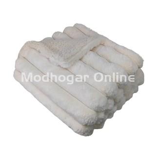 Manta plaid sherpa dolz - Imagen 2