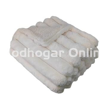 Manta plaid sherpa dolz - Imagen 2